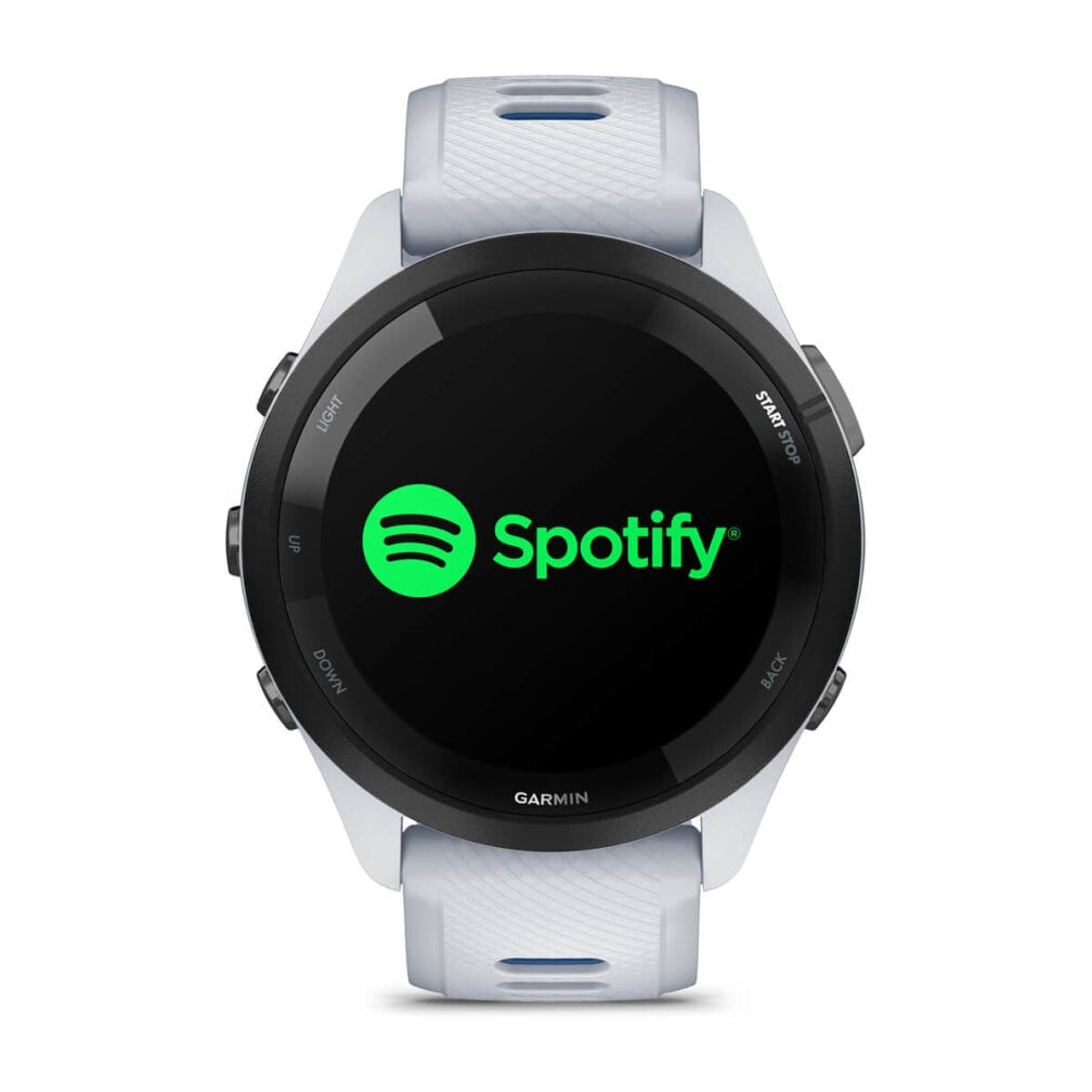 Garmin Forerunner 265 3,3 cm (1.3") AMOLED 46 mm Digital 416 x 416 pixlar Pekskärm Svart, Vit Wi-Fi GPS