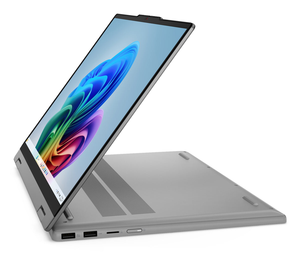 Lenovo IdeaPad 5 2-in-1 15AGP11 Copilot+ PC AMD Ryzen AI 5 430 Hybrid (2-i-1) 38,9 cm (15.3") Pekskärm WUXGA 16 GB DDR5-SDRAM 512 GB SSD Wi-Fi 7 (802.11be) Windows 11 Home tyska Grå