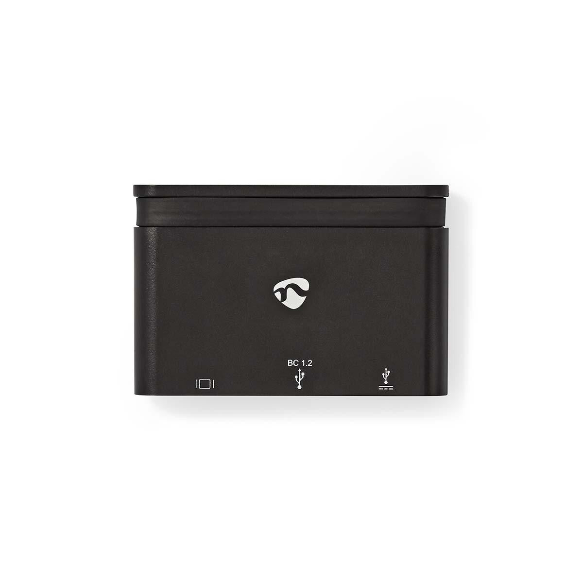 Nedis TCARF240BK dockningsstationer för bärbara datorer USB 3.2 Gen 1 (3.1 Gen 1) Type-C Svart