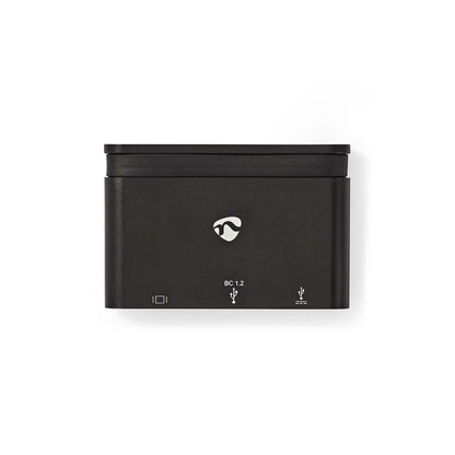 Nedis TCARF240BK dockningsstationer för bärbara datorer USB 3.2 Gen 1 (3.1 Gen 1) Type-C Svart