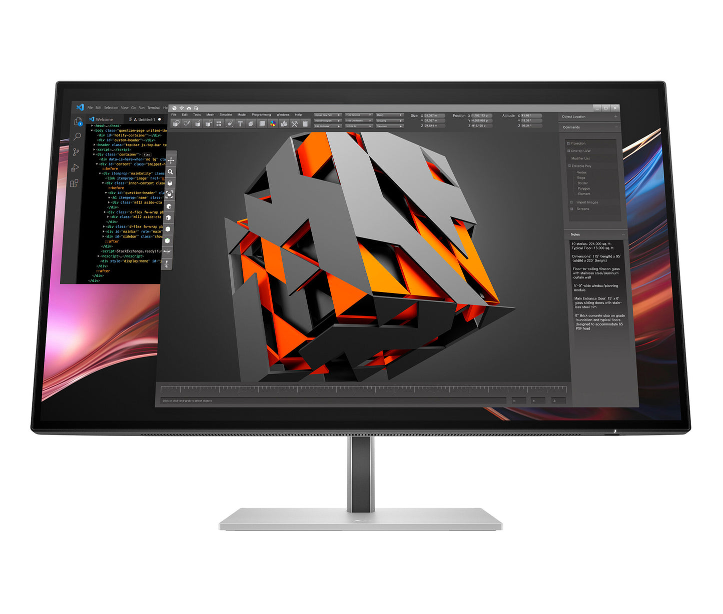 HP Series 7 Pro 27 tum QHD Thunderbolt 4 Monitor – 727pu utan PVC Series 7 Pro 27 tum QHD Thunderbolt 4 Monitor – 727pu utan PVC