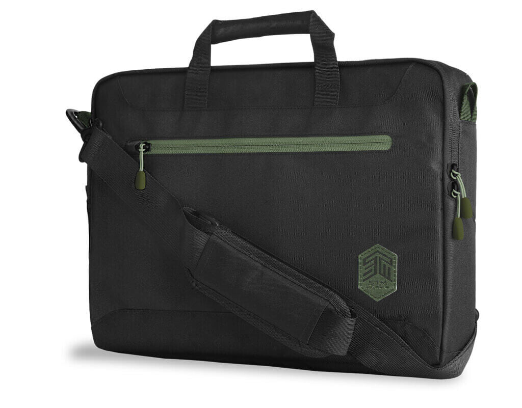 STM STM-117-393P-01 väskor bärbara datorer 40,6 cm (16") Portfölj Svart, Grön