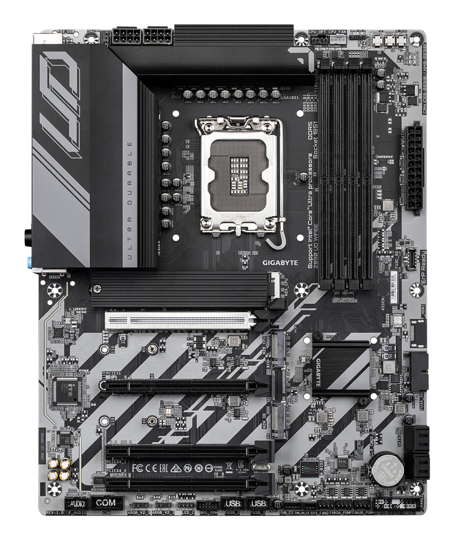 GIGABYTE Z890 UD WIFI6E moderkort Intel Z890 LGA 1851 (Socket V1) ATX
