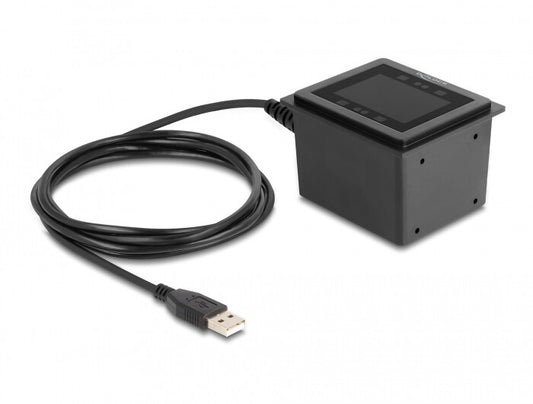 DeLOCK 90600 streckkodsläsare Inbyggd streckkodsläsare 1D/2D CMOS Svart