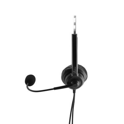 MediaRange MROS304 hörlur och headset Kabel Huvudband Kontor/callcenter Svart, Silver