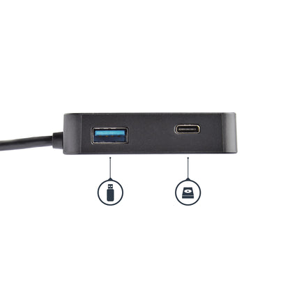 StarTech.com DKT30CHD dockningsstationer för bärbara datorer Kabel USB 3.2 Gen 1 (3.1 Gen 1) Type-C Svart