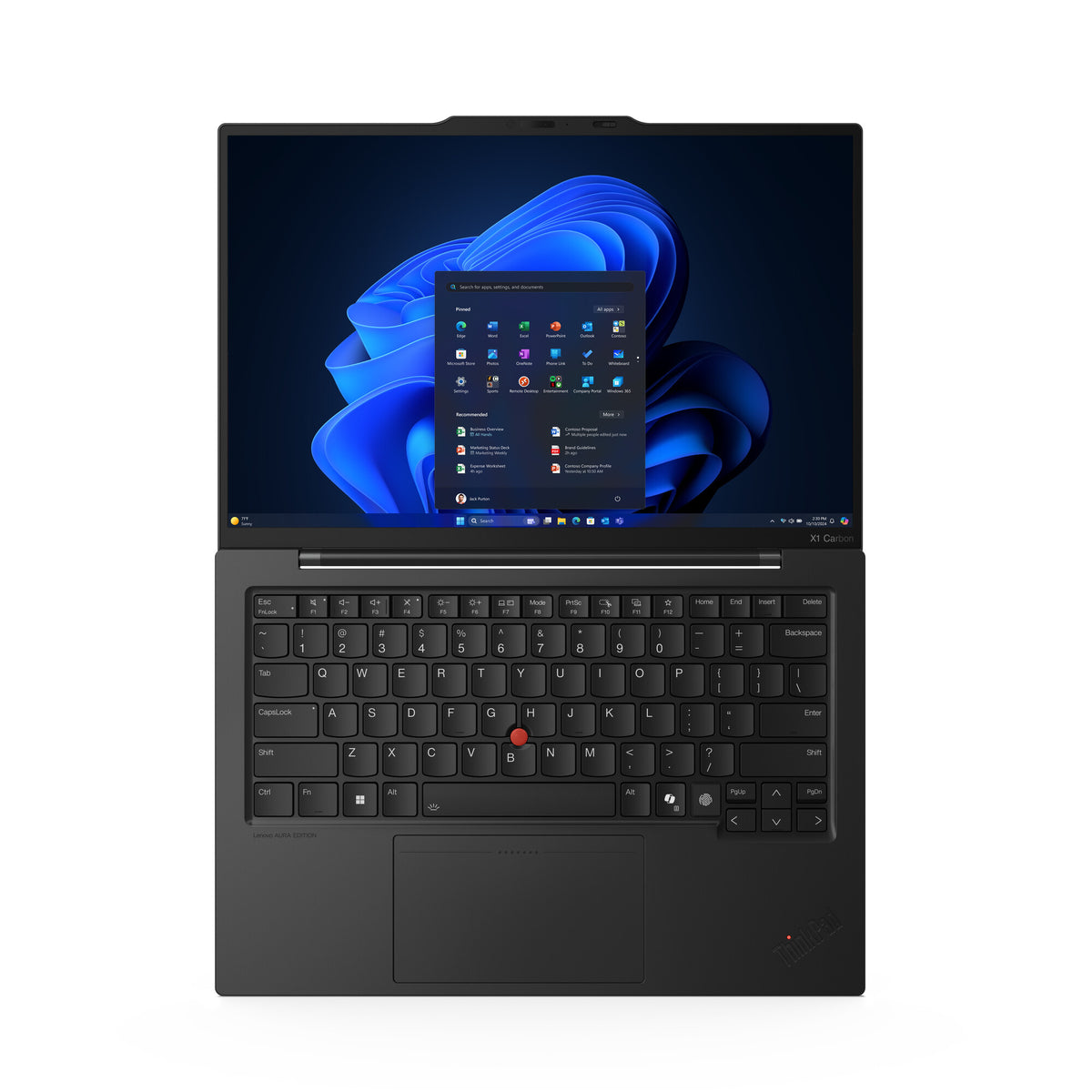 Lenovo ThinkPad X1 Carbon Gen 13 Aura Edition Copilot+ PC Intel Core Ultra 5 226V Bärbar dator 35,6 cm (14") WUXGA 16 GB LPDDR5x-SDRAM 512 GB SSD Wi-Fi 7 (802.11be) Windows 11 Pro Nordic Svart