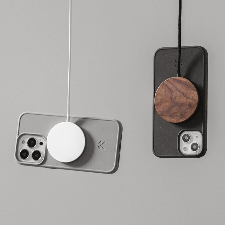 Woodcessories Bio Case MagSafe mobiltelefonfodral 15,5 cm (6.12") Omslag Svart