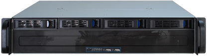 Inter-Tech IPC 2U-2404S Ställning Svart, Silver