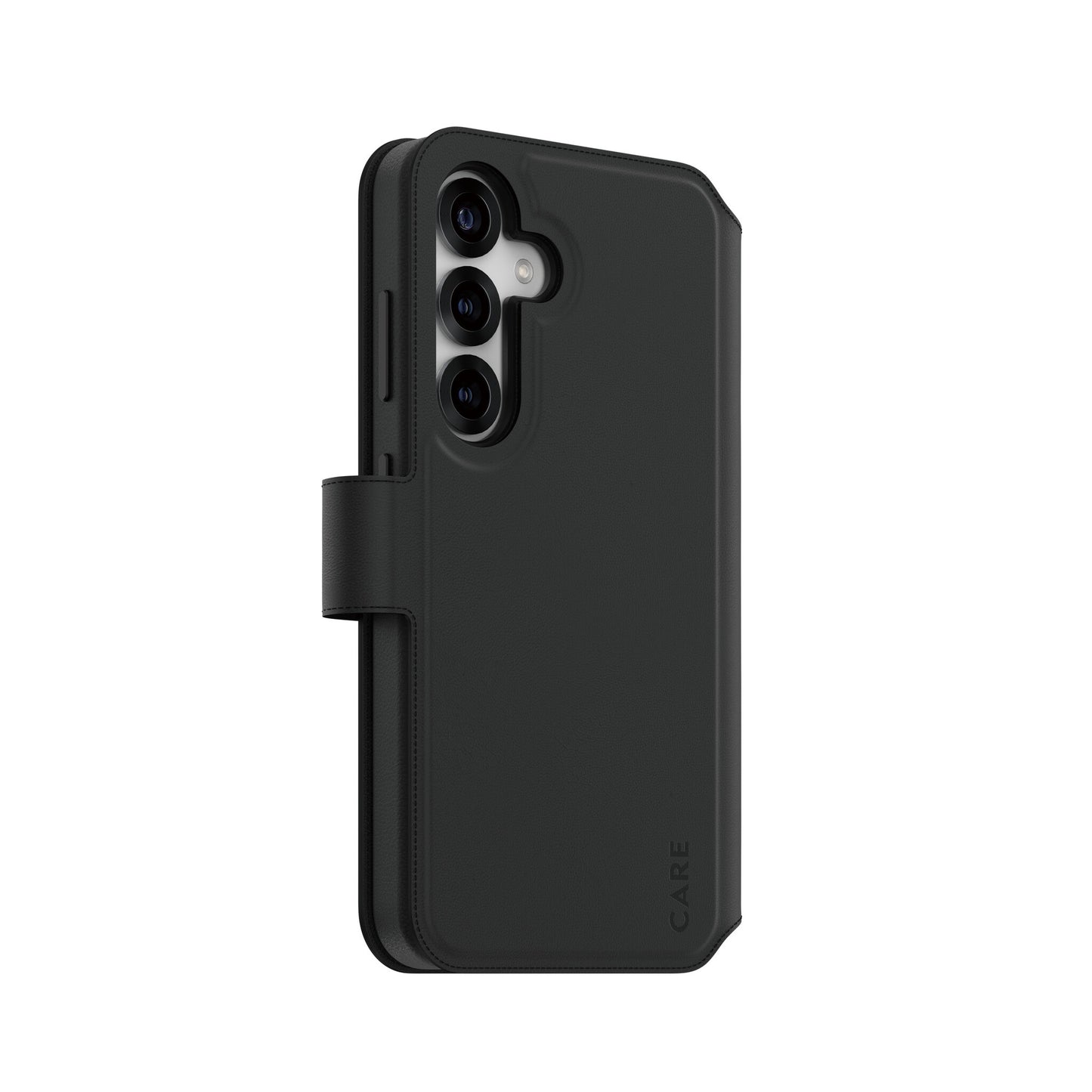 PanzerGlass CARE by ® Feature Case Tango Two-in-One Wallet w. Qi Compatible Samsung Galaxy S25 mobiltelefonfodral Omslag Svart
