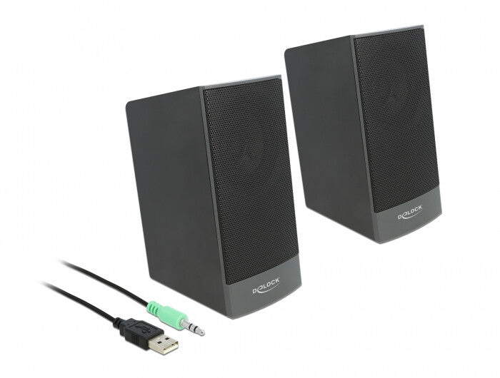 DeLOCK 27001 högtalare Svart Kabel 3 W