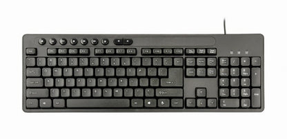 Gembird KBS-UM-04 tangentbord Mus inkluderad Universal USB QWERTY Engelska (USA) Svart