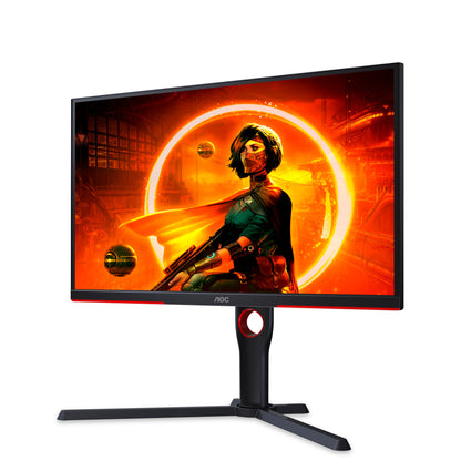 AOC G3 25G3ZM/BK platta pc-skärmar 62,2 cm (24.5") 1920 x 1080 pixlar Full HD Svart, Röd