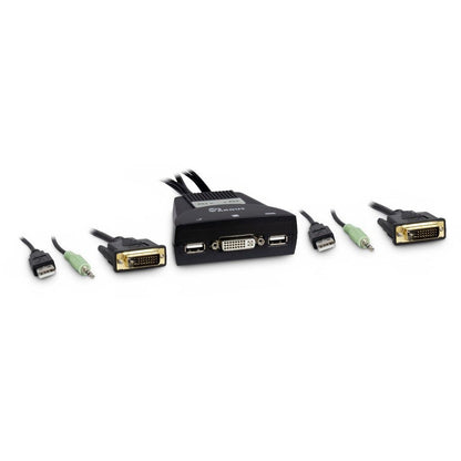 Inter-Tech KVM-LS-21DA DVI KVM-switchar Svart