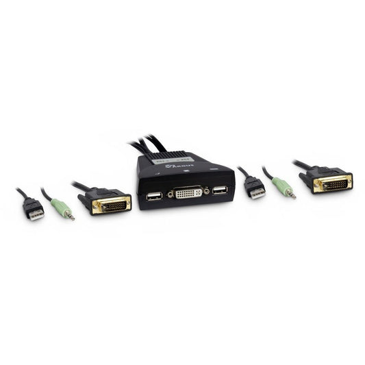 Inter-Tech KVM-LS-21DA DVI KVM-switchar Svart