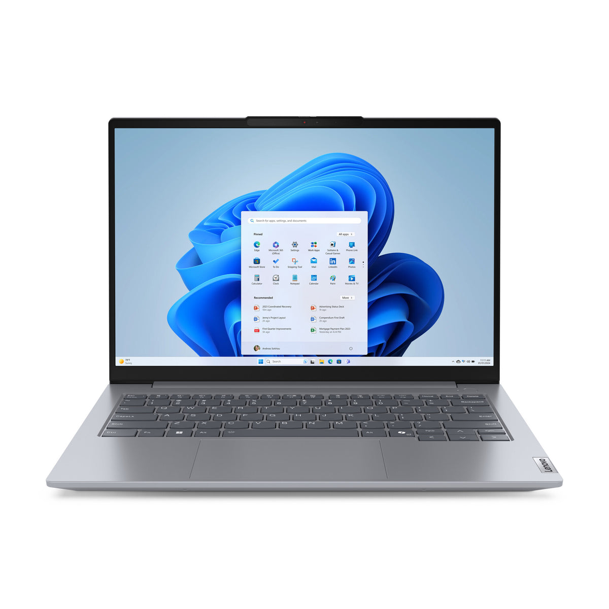Lenovo ThinkBook 14 G7 ARP AMD Ryzen™ 5 7535HS Bärbar dator 35,6 cm (14") WUXGA 16 GB DDR5-SDRAM 512 GB SSD Wi-Fi 6E (802.11ax) Windows 11 Pro Nordic Grå