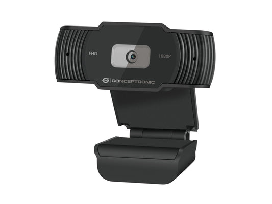 Conceptronic AMDIS 1080P FHD webbkameror 1920 x 1080 pixlar USB 2.0 Svart