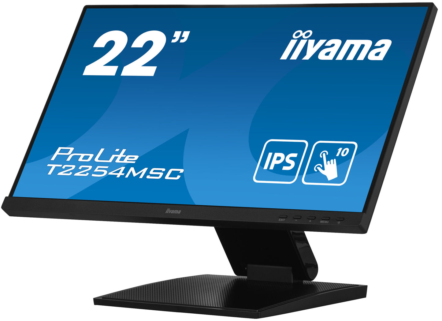 iiyama ProLite T2254MSC-B1AG platta pc-skärmar 54,6 cm (21.5") 1920 x 1080 pixlar Full HD LED Pekskärm Svart