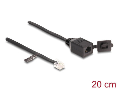 DeLOCK 88009 telefonkablar 0,2 m Svart