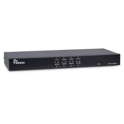 Inter-Tech AS-9108DA KVM-switchar Rackmontering Svart
