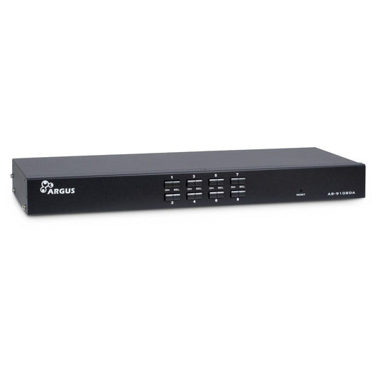 Inter-Tech AS-9108DA KVM-switchar Rackmontering Svart