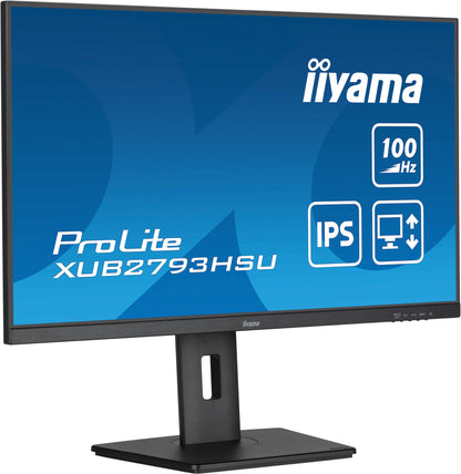iiyama ProLite XUB2793HSU-B7 platta pc-skärmar 68,6 cm (27") 1920 x 1080 pixlar Full HD LED Svart