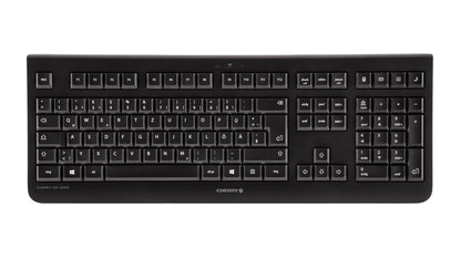 CHERRY DW 3000 tangentbord Mus inkluderad Universal RF Trådlös AZERTY Belgiskt Svart
