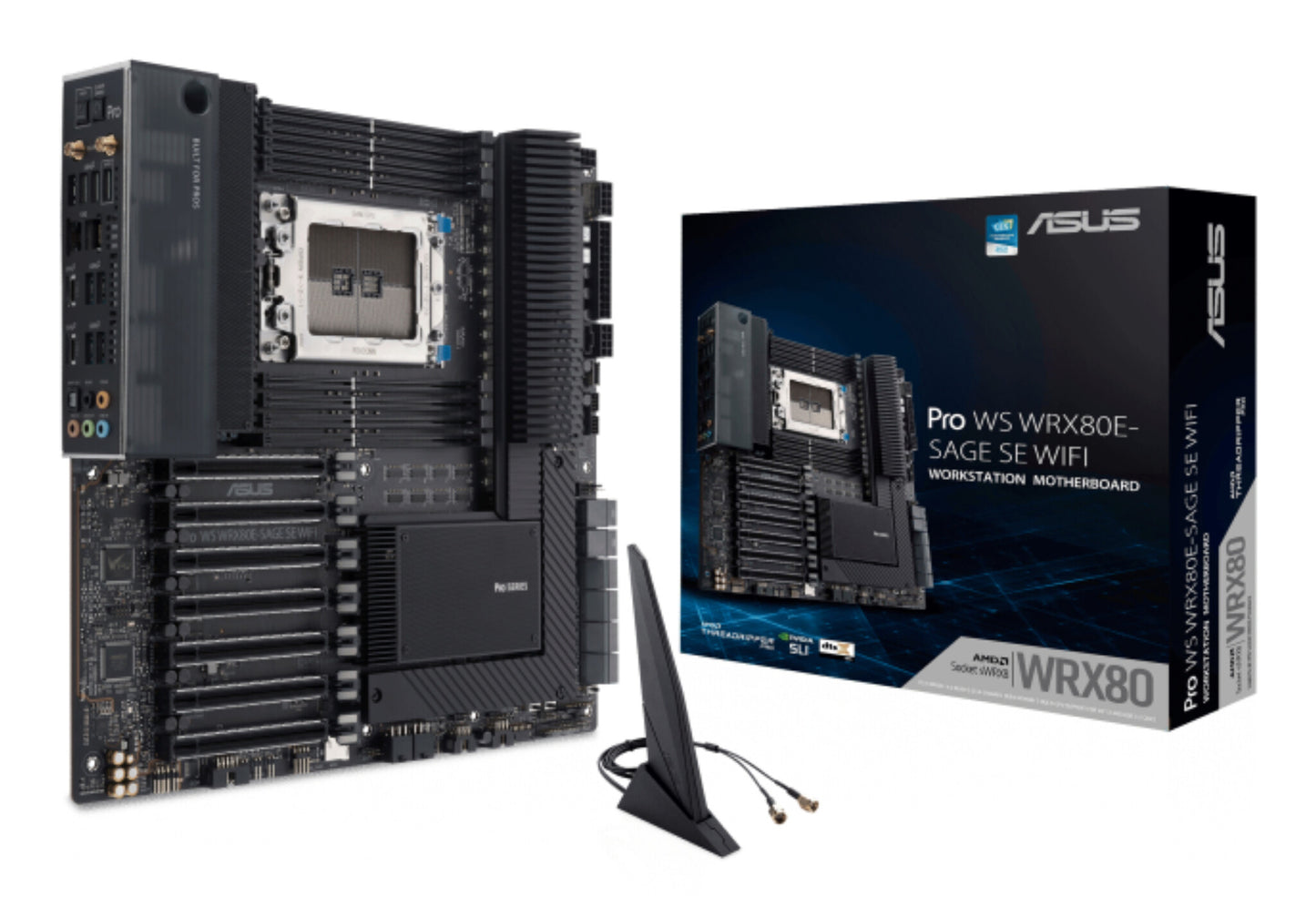 ASUS WRX80E-SAGE SE WIFI AMD WRX80 Socket SP3 Utökad ATX