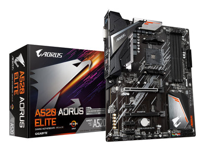 GIGABYTE A520 AORUS ELITE moderkort AMD A520 Uttag AM4 ATX