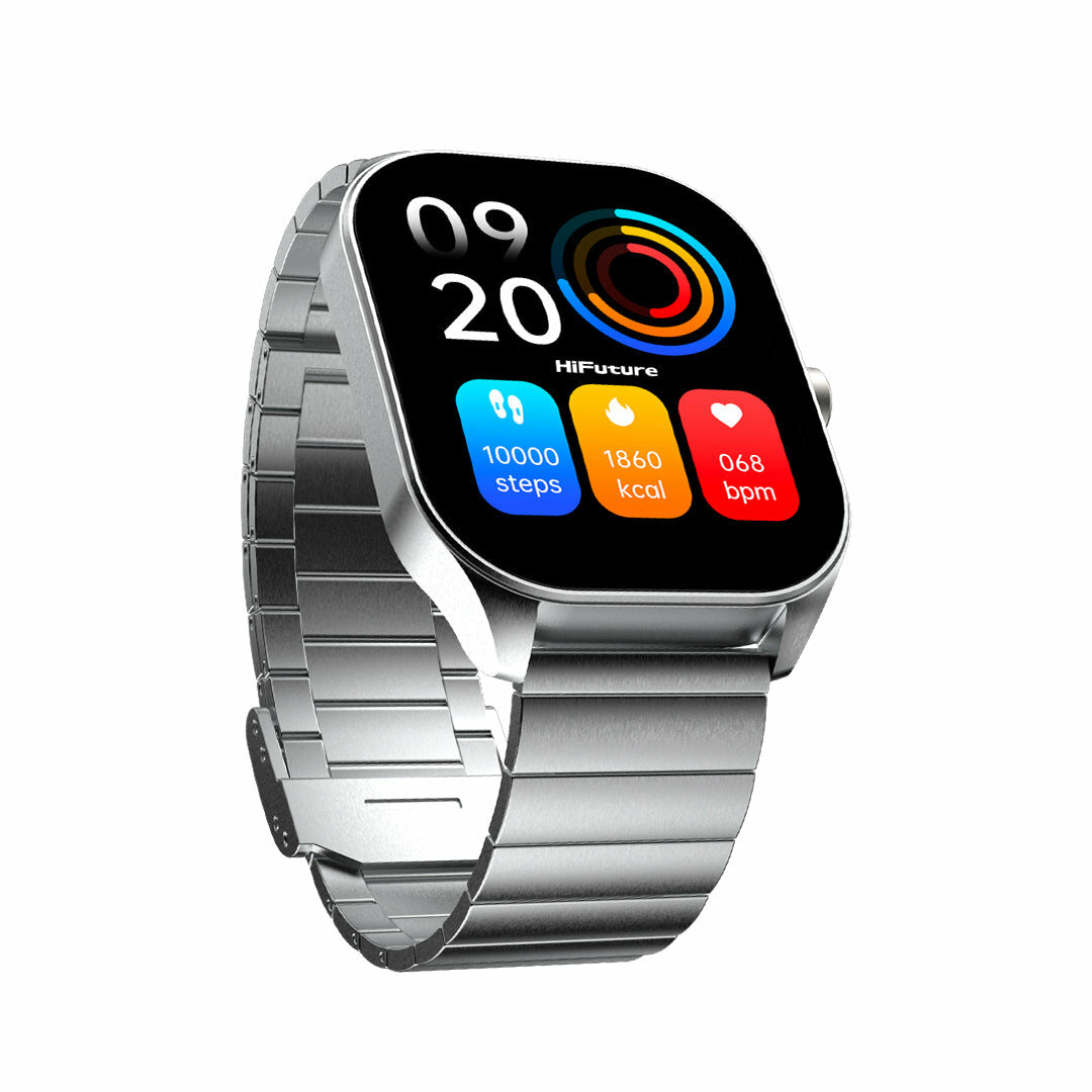 Hifuture Apex 5,18 cm (2.04") AMOLED 40 mm Digital 368 x 448 pixlar Pekskärm Silver
