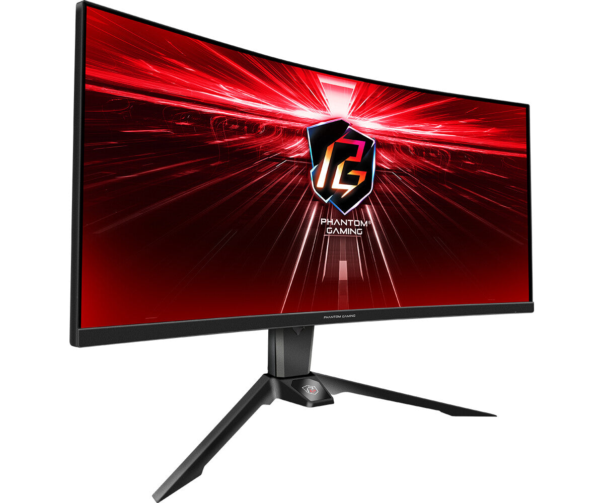 Asrock PG34WQ15R2B platta pc-skärmar 86,4 cm (34") 3440 x 1440 pixlar UltraWide Quad HD Svart
