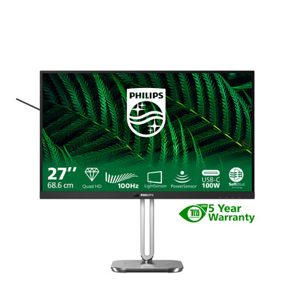Philips 5000 series 27B2G5601/00 platta pc-skärmar 68,6 cm (27") 2560 x 1440 pixlar Quad HD LCD Svart