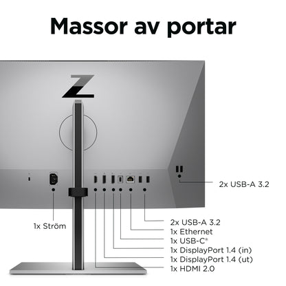 HP Z24mG3 QHD-konferensbildskärm Z24mG3 QHD-konferensbildskärm