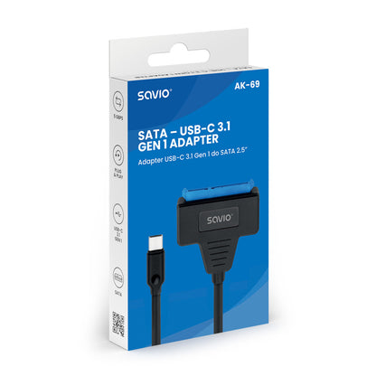 Savio AK-69 nätverkskort/adapters USB 3.2 Gen 1 (3.1 Gen 1)