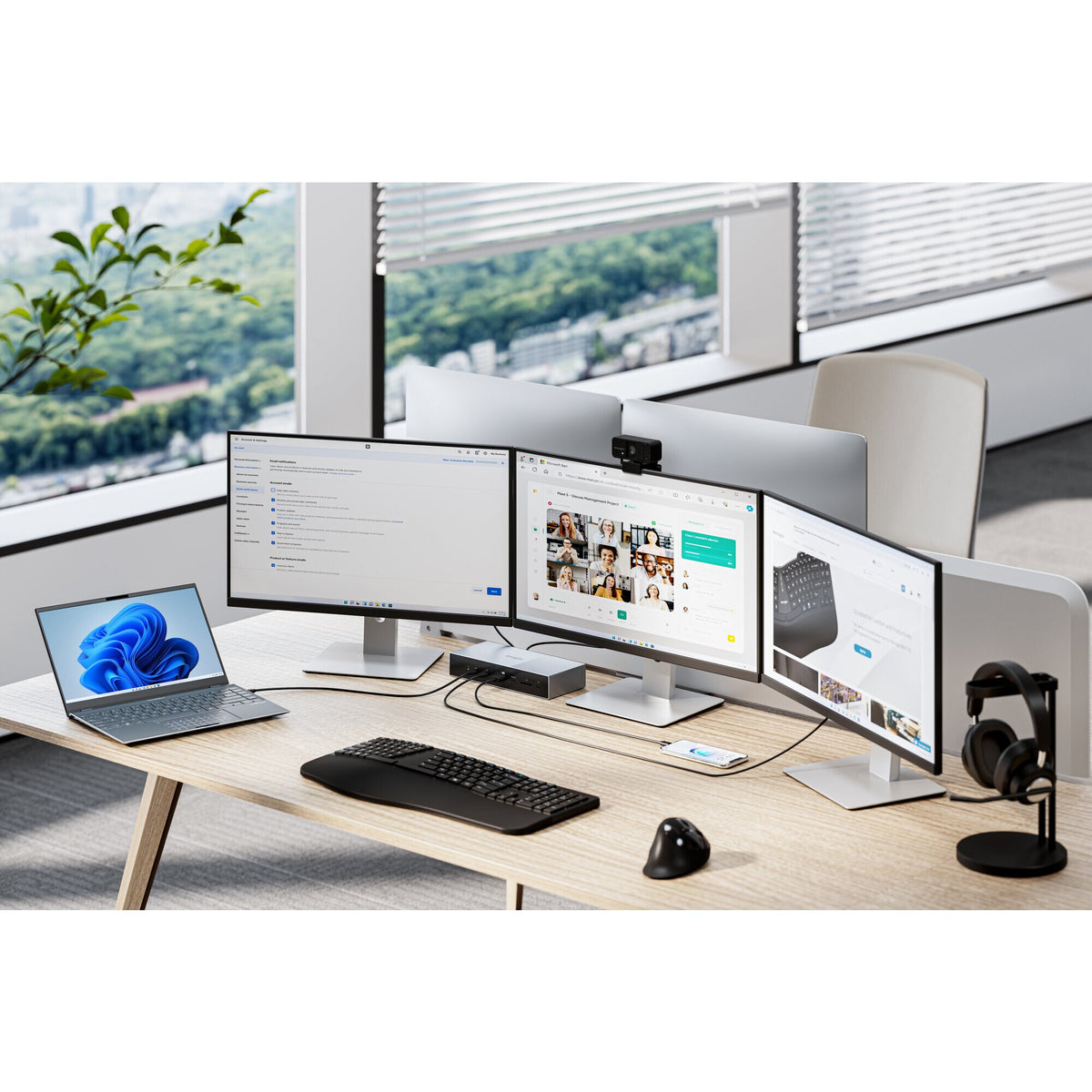 Kensington SD5000T5 EQ Thunderbolt 5 trippel 4K dockningsstation med 140 W PD – Windows/macOS