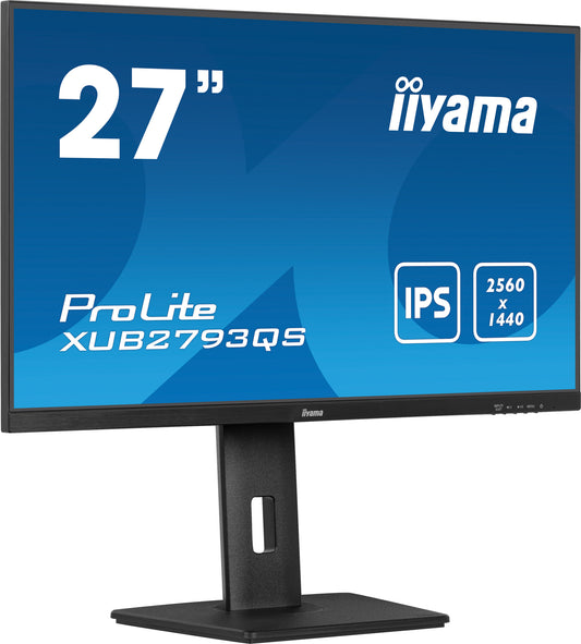 iiyama ProLite XUB2793QS-B7 platta pc-skärmar 68,6 cm (27") 2560 x 1440 pixlar Quad HD LED Svart