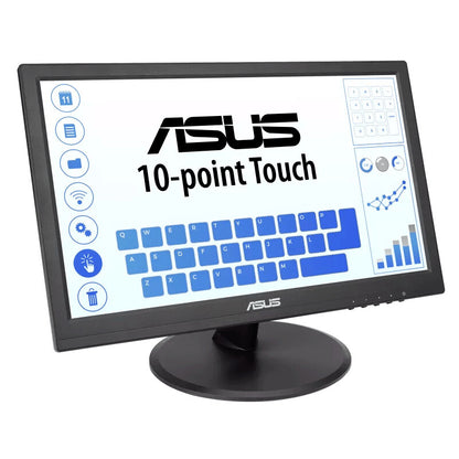 ASUS VT168HR platta pc-skärmar 39,6 cm (15.6") 1366 x 768 pixlar WXGA LED Pekskärm Svart
