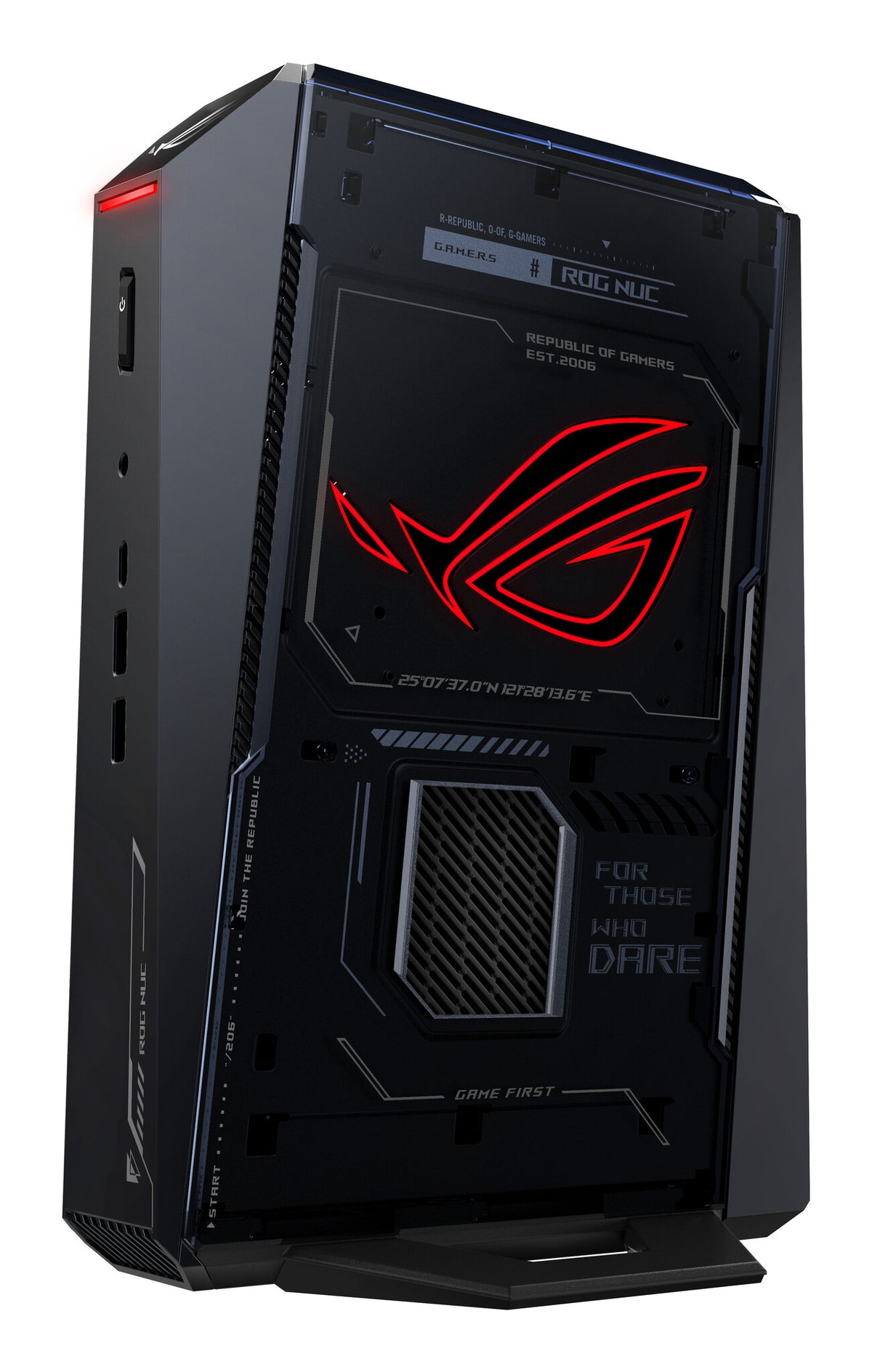 ASUS ROG NUC RNUC15JNK9X489A2 Intel Core Ultra 9 275HX 32 GB DDR5-SDRAM 1 TB SSD NVIDIA GeForce RTX 5070 Windows 11 Home Mini PC Mini-PC Svart