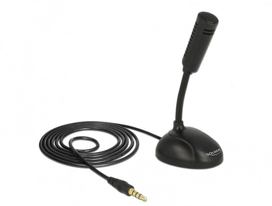 DeLOCK 65872 mikrofoner Svart Mikrofon till mobiltelefon/smartphone