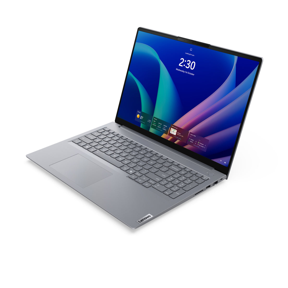 Lenovo ThinkBook 16 G9 IPL Copilot+ PC Intel Core Ultra 5 325 Bärbar dator 40,6 cm (16") WUXGA 16 GB DDR5-SDRAM 512 GB SSD Wi-Fi 7 (802.11be) Windows 11 Pro tyska Grå