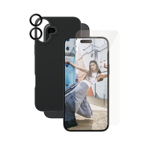 PanzerGlass CARE by ® Fashion 3-in-1 Bundle iPhone 16 Plus mobiltelefonfodral Omslag Transparent