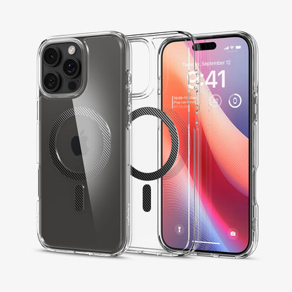 Spigen Ultra Hybrid (MagFit) mobiltelefonfodral 17,5 cm (6.9") Mobilskal Transparent