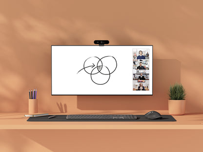 Logitech Scribe Vit 1920 x 1080 pixlar 15 fps