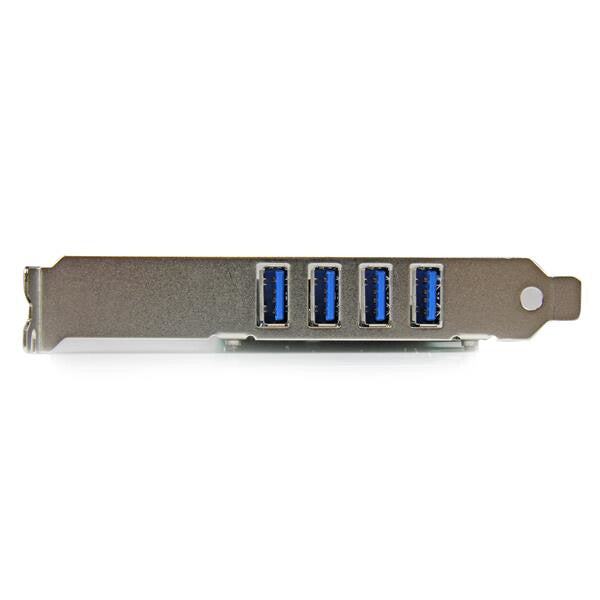 StarTech.com PCI Express PCIe SuperSpeed USB 3.0-kontrollerkortadapter med 4 portar och UASP - SATA-ström