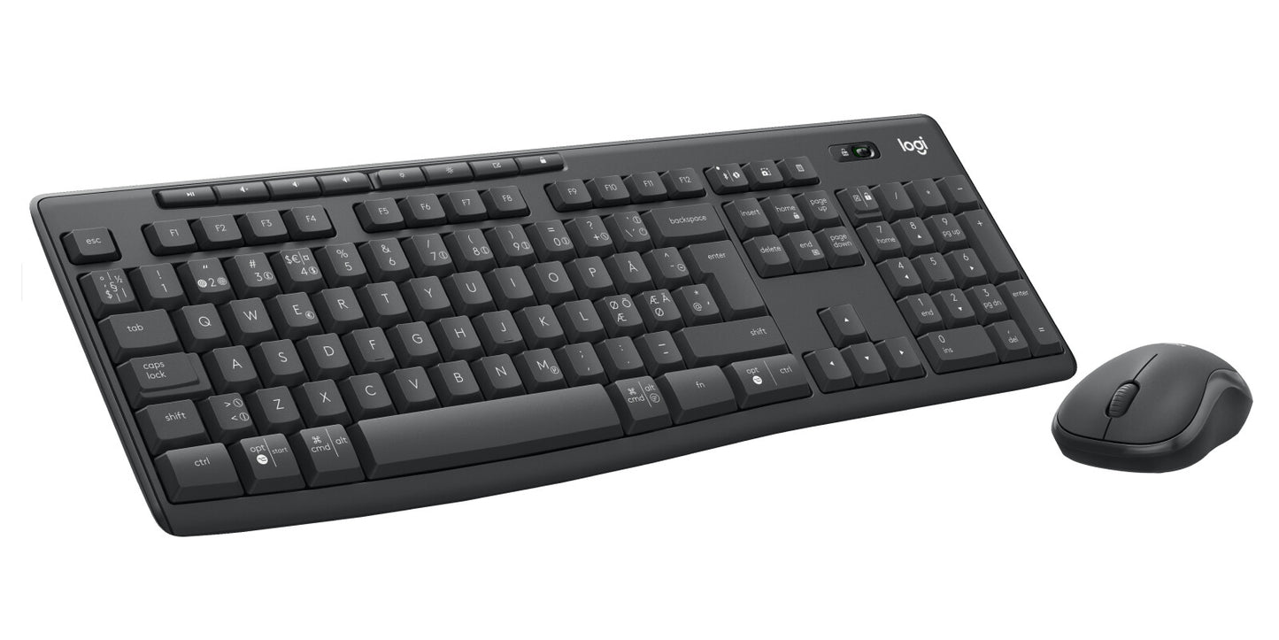 Logitech 920-012072 tangentbord Mus inkluderad Kontor Bluetooth QWERTY Nordic grafit
