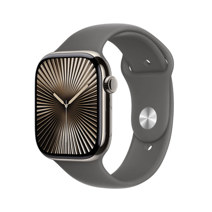 Apple Watch Series 10 OLED 46 mm Digital 416 x 496 pixlar Pekskärm 4G Titan Wi-Fi GPS