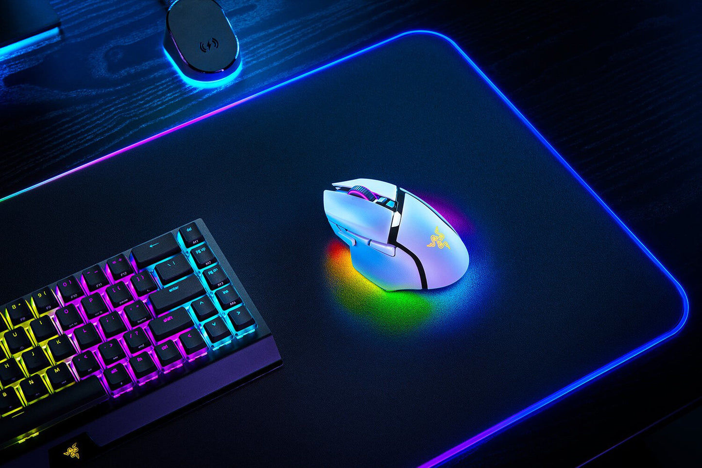 Razer Basilisk V3 Pro datormöss Spela högerhand RF Wireless + Bluetooth + USB Type-C Optisk 30000 DPI