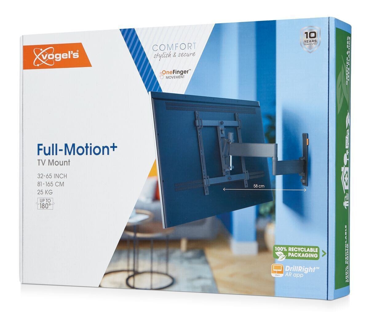 Vogel's TVM 3445 165,1 cm (65") Svart