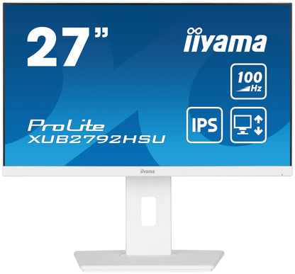 iiyama ProLite XUB2792HSU-W6 LED display 68,6 cm (27") 1920 x 1080 pixlar Full HD Vit