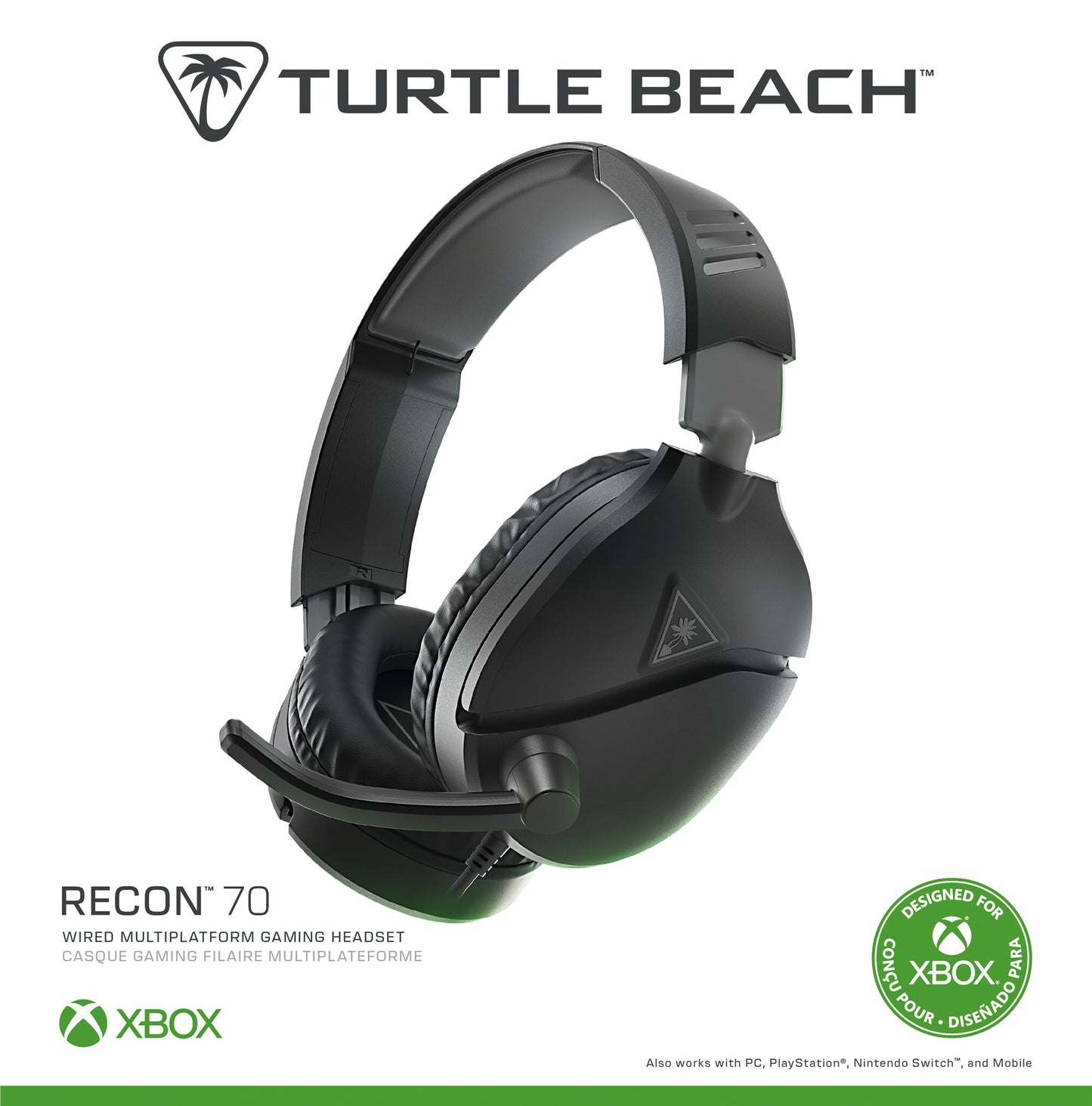 Turtle Beach Recon 70 Headset Kabel Huvudband Spela Svart